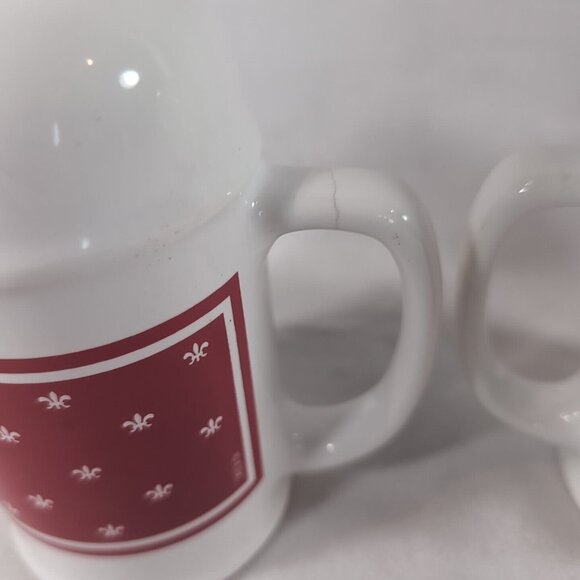 Campbell's Soup 1990 Kids Salt & Pepper Shaker Red White Vintage Ceramic - Picture 4 of 11